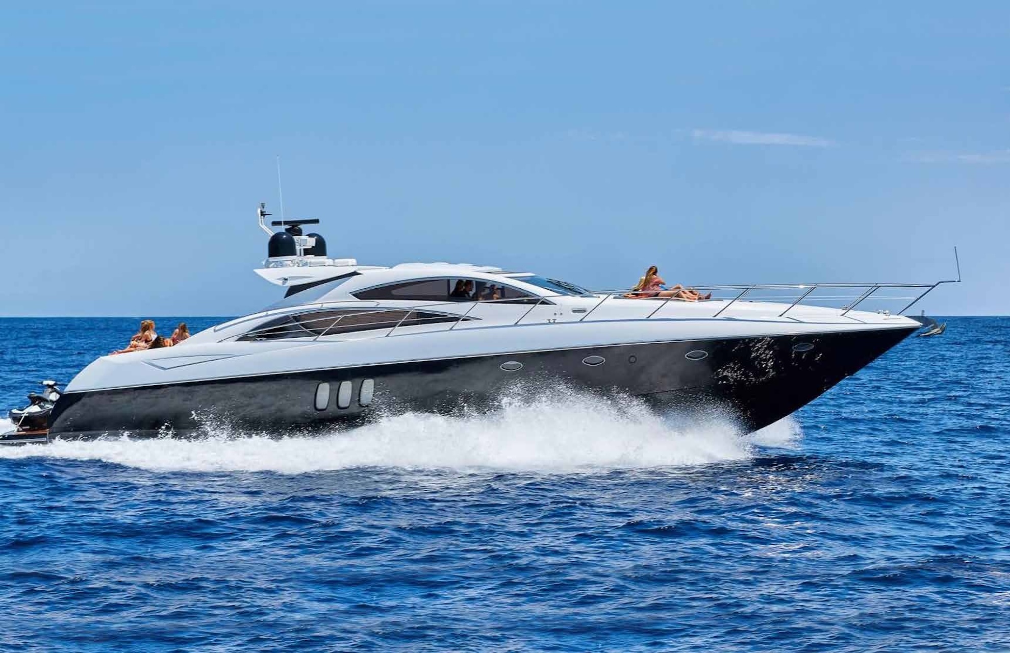 Luxury private yacht navigating the Mediterranean, embodying the exclusive lifestyle of the French Riviera.